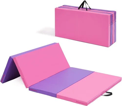 ZENOVA Colchoneta de gimnasia 6'x3'x2''/4'x8'x2'' Colchoneta de ejercicio Colchoneta de gimnasio para aeróbicos en casa Entrenamiento Colchoneta