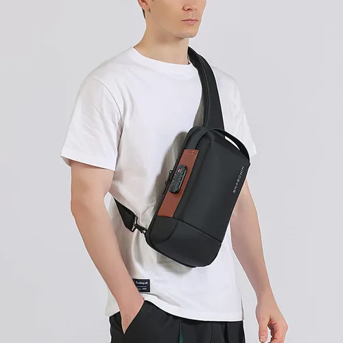 Miniatura 8 de KINGSONS Bolso cruzado para hombres y mujeres, pequeño, cruzado, casual, de viaje, pequeño, deportivo, senderismo, ciclismo, día (azul claro)
