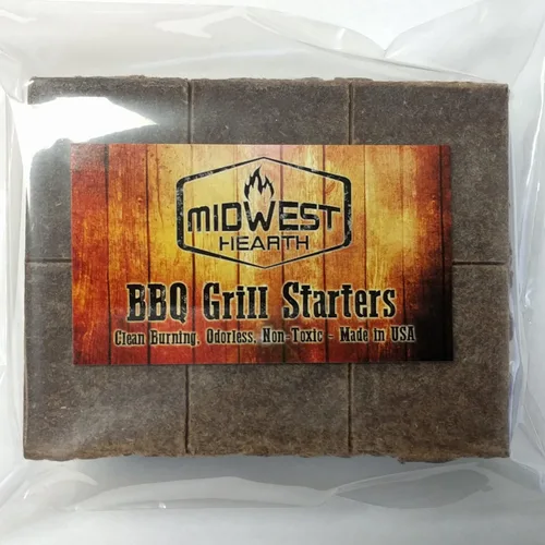 Miniatura 2 de Midwest Hearth 100% Natural Starters de carbón para parrilla y asadores al humo