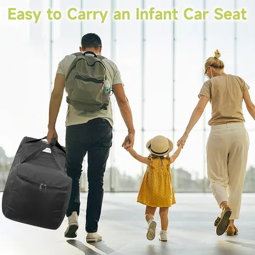 Miniatura 8 de YOREPEK Bolsa de viaje para asiento de automóvil infantil compatible con todos los asientos y bases de automóvil Nuna Pipa o Chicco KeyFit 30