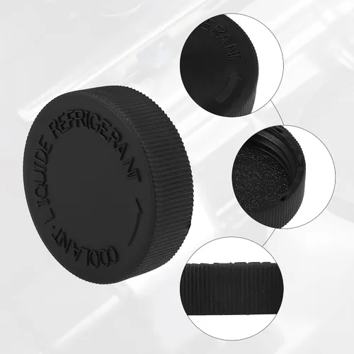 Miniatura 3 de ACROPIX Tapa de tanque de desbordamiento de depósito de refrigerante para Infiniti Q45 Q50 - 2 unidades, color negro