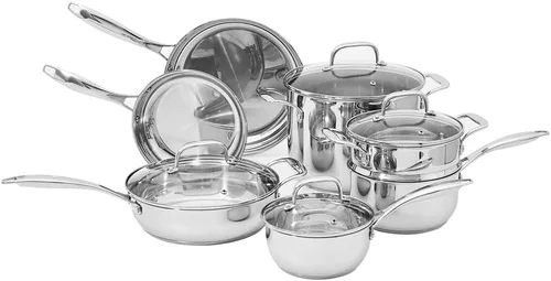 Miniatura 8 de Amazon Basics Juego de utensilios de cocina de acero inoxidable, juego de 5 piezas, apto para todas las placas de cocina, aptos para lavavajillas