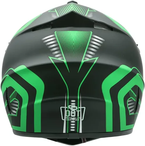 Miniatura 7 de Casco para adultos de 4 ruedas, casco de motocross DOT/FMVSS-218, cómodo y transpirable, casco completo para locomotoras utilizadas en todas