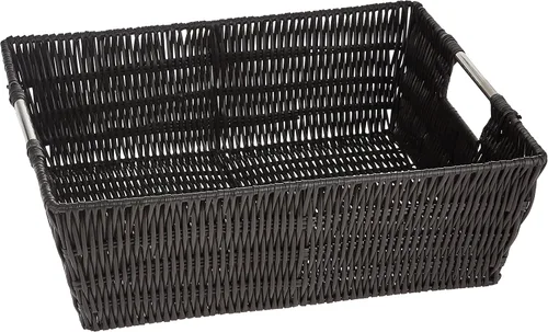 Miniatura 11 de Whitmor Rattique - Canasto para estante pequeño, gris