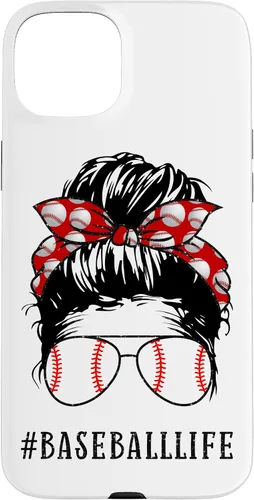 Miniatura 9 de Mom Messy Hair Bun Aviators Glasses Baseball Mother Life Case for iPhone 17