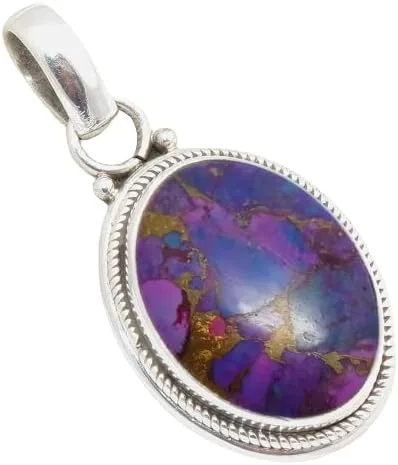 Miniatura 14 de Colgante de plata de ley 925 Joyería de plata hecha a mano para mujer, colgante de piedras preciosas naturales, regalo perfecto para ella