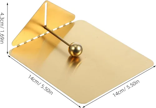 Miniatura 2 de Artibetter Stainless Steel Napkin Holder Flat Napkin Dispenser with Weighted Arm, Large Gold Paper Towel Stand for Kitchen, Dining Table, and