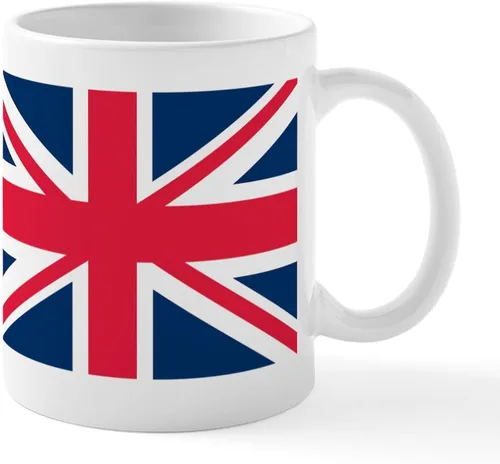 Miniatura 79 de CafePress Born American, British By Hea Taza de café de cerámica de 11 oz (11.0 fl oz)