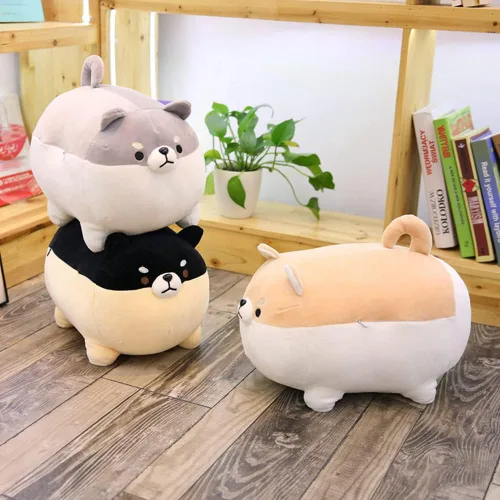 Miniatura 6 de Shiba Inu - Almohada de felpa para perro, juguete de peluche Corgi Shiba Inu, almohada de peluche suave para abrazar, regalo para San Valentín
