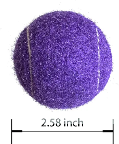 Miniatura 2 de Pelotas de tenis, paquete de 3 pelotas de tenis de práctica para principiantes, entrenamiento jugando pelotas de tenis para perros mascotas Púrpura