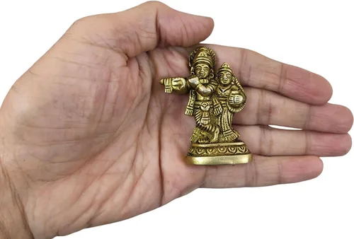 Miniatura 22 de Craftsofindia Goddess Durga - Estatua pequeña de latón, decoración divina, escultura hindú hecha a mano de 3 pulgadas para el altar del hogar