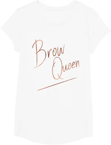 Miniatura 19 de Brow Queen Ombre - Camiseta de escritura a mano, regalo para artista de maquillaje, Negro, S