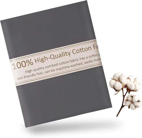 Miniatura 13 de Tela de Algodón Azul Bebé para Coser de 59 Pulgadas de Ancho, Tela de Popelina de Algodón 100% Natural por Yarda, Material de Algodón Suave
