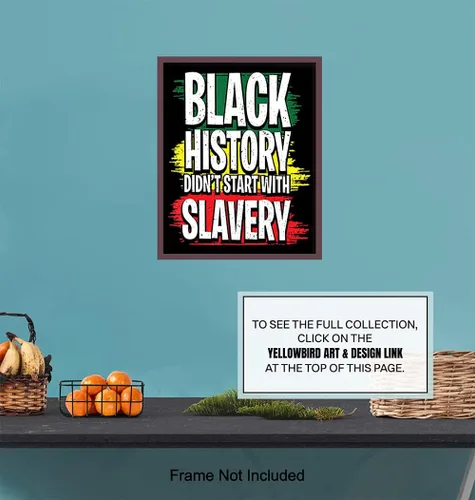 Miniatura 7 de Black History - Arte de pared afroamericano para hombres y mujeres, regalos afroamericanos, orgullo negro, cultura histórica BLM, bandera afro BLM