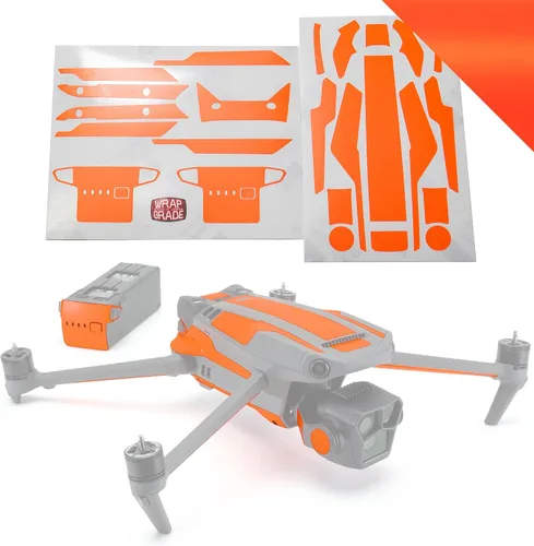 Miniatura 19 de WRAPGRADE Adhesivos parciales para DJI Mavic 3 / Mavic 3 Classic Accent Color (AIRFORCE SILVER)