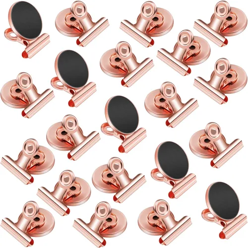 Miniatura 20 de VNDUEEY Paquete de 20 imanes para nevera, clips magnéticos fuertes resistentes, clips magnéticos para pizarra blanca, imanes para nevera, taquilla