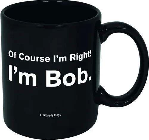 Miniatura 9 de Funny Guy Mugs Life Would Be So Boring Without BOB Taza de café de cerámica – 11 oz – Taza de café divertida ideal para mujeres y hombres – La vida