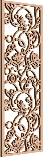 Miniatura 169 de 9 3/8"W x 24 3/8"H x 1/4"T Caspio Decorativos Paneles De Pared De Madera De Calado, Roble Rojo rojo (Red Oak)