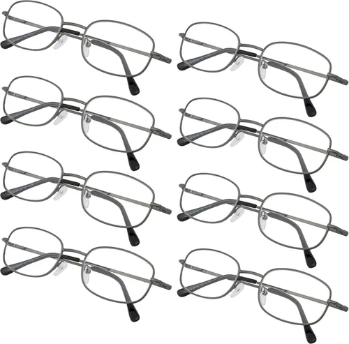 Miniatura 10 de Paquete de 4 lentes de lectura de gran tamaño para mujer, lentes de lectura de marco grande, para mujeres