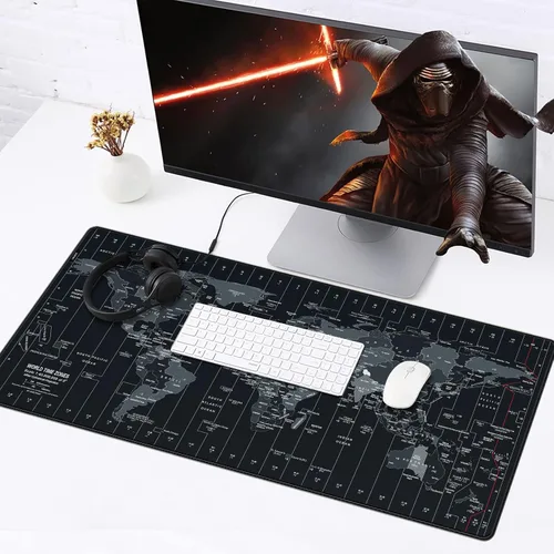 Miniatura 6 de JIALONG Alfombrilla de mouse grande para juegos, alfombrilla de escritorio extendida XXL con teclado antideslizante para computadora portátil