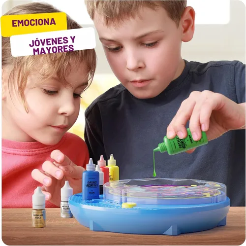 Miniatura 5 de Dan&Darci Kit de Máquina de Arte de Pintura Giratoria para Niños - Artes y Manualidades para Niños, Niñas - Set de Arte y Manualidades Regalo