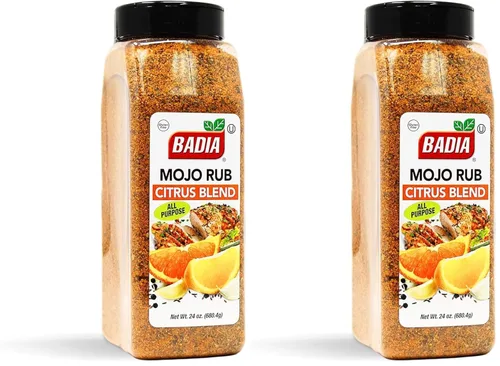 Miniatura 6 de Badia Mojo Rub Mezcla Cítricos 142 ml – Marinada de Ajo y Cítricos Picante – Audaz Sal Seco de Inspiración Latina con Naranja, Limón y Lima