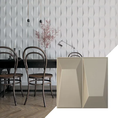 Miniatura 12 de Ekena Millwork WP12X12LOWH 11 7/8 pulgadas de ancho x 11 7/8 pulgadas de alto Locke EnduraWall Decorativo 3D Panel de pared cubre 0.98 pies cuadrados