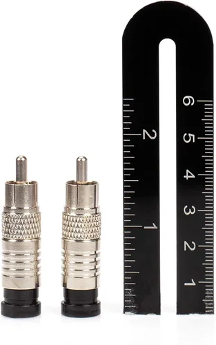 Miniatura 4 de THE CIMPLE CO - Conectores de compresión RCA para cable coaxial RG6 - Conexiones macho universales para RCA, subwoofer, compuesto, componente