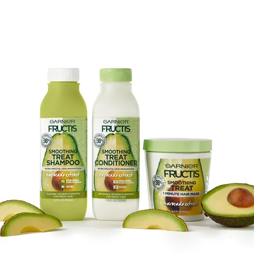 Miniatura 6 de Garnier Fructis Acondicionador suavizante para tratar con 98 % de ingredientes derivados naturalmente, aguacate, nutre y suaviza para cabello