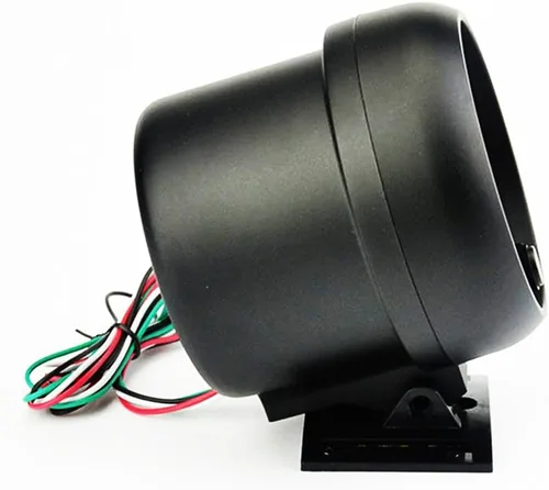 Miniatura 5 de Universal 3.75 "12V blanco LED retroiluminado tacómetro medidor con luz roja de cambio para coche de gasolina auto, 0-8000 RPM