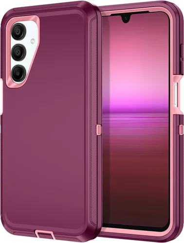 Miniatura 8 de I-HONVA Funda para Samsung Galaxy A52 5G a prueba de golpes, a prueba de polvo y caídas, 3 capas de protección de cuerpo completo