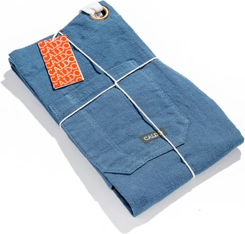 Miniatura 5 de Caldo Delantal de cocina de lino para cocinar, delantal de lino para hombres y mujeres, para chef profesional, servidor o barista, ajustable