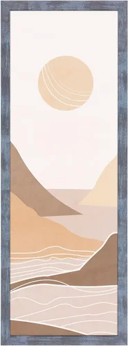 Miniatura 44 de Marco de 18 x 24 pulgadas Rústico Azul, Marco Natural de 24 x 18 pulgadas para Póster, Marco de Lienzo Azul Marino de 18 por 24 pulgadas, Marco Azul