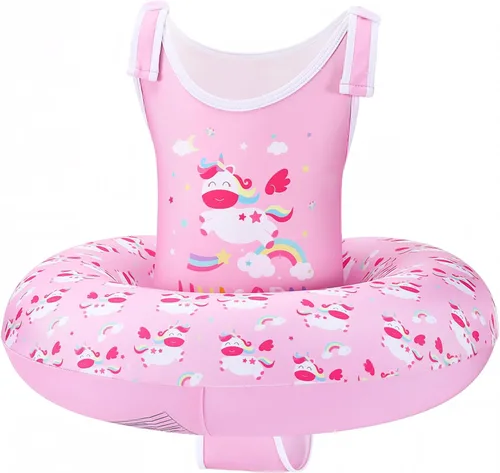 Miniatura 14 de HeySplash Chaleco de natación para niños de 3 a 6 años, chalecos de entrenamiento de natación con correa ajustable para niños y niñas de 29 a 55