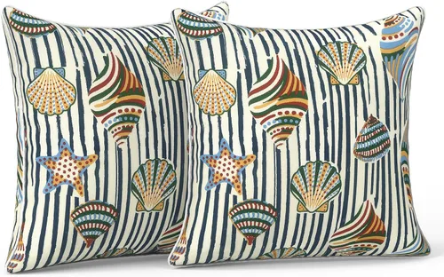 Miniatura 45 de LVTXIII Juego de 2 almohadas lumbares para patio, 12 x 20 pulgadas, resistentes a la decoloración, para exteriores con interiores, cojines lumbares