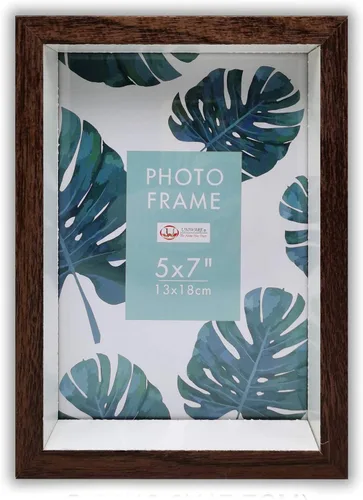 Miniatura 3 de UNIWARE Portarretratos de madera MDF con acabado suave envolvente, para regalo/memoria familiar, montaje en pared (11 x 14 pulgadas, negro, 1 unidad)