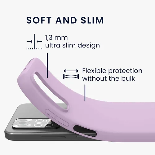 Miniatura 2 de kwmobile Funda compatible con Xiaomi Redmi Note 11 / Note 11S - Funda protectora de silicona TPU suave y delgada - Malva