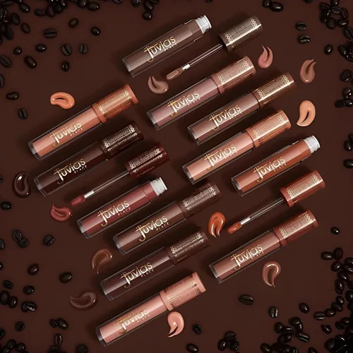 Miniatura 8 de Juvia's Place Coffee Shop Brillo de labios – Caramelo salado – Brillo de labios hidratante de mantequilla para mujeres, brillo duradero, acabado