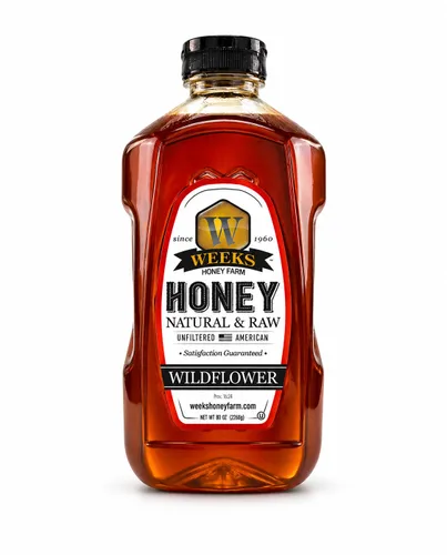 Miniatura 14 de WEEKS HONEY Jarra de miel de flores silvestres, 48 onzas