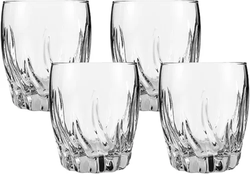Miniatura 4 de Anchor Hocking Vasos con diseño cruzado (juego de 4, 10 onzas, aptos para lavaplatos)
