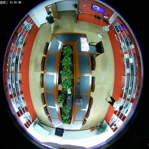Miniatura 6 de HD 1080P 360 grados domo cámaras de vigilancia interior al aire libre 4 en 1 (TVI/AHD/CVI/CVBS BNC sistema analógico) 0.057 in ojo de pez CCTV vista