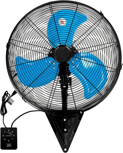 Miniatura 13 de Ventilador de pared de 20 pulgadas, ventilador de pared resistente de 7100 CFM con 3 velocidades e inclinación ajustable, ventiladores oscilantes