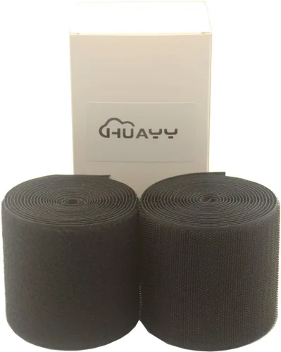 Miniatura 9 de HUAYY Velcro en tejido para coser, sin adhesivos, fabricado en nailon, 2 pulgadas de ancho x 5 yardas de largo, negro (2in x 5yd)