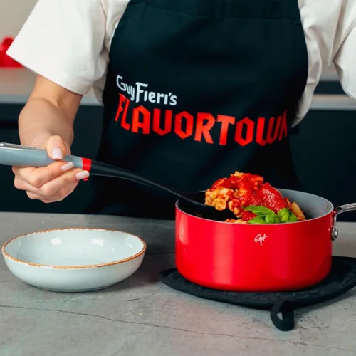 Miniatura 6 de Guy Fieri's Flavortown - Juego de 11 piezas de ollas y sartenes de cerámica antiadherente, sin PFAS PTFE PFOA, apto para horno, apto