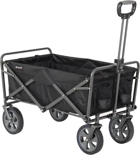Miniatura 10 de Mac Sports - Carrito plegable con marco de acero resistente, capacidad de 150 libras, para exteriores, campamento, jardín, utilitario, color azul