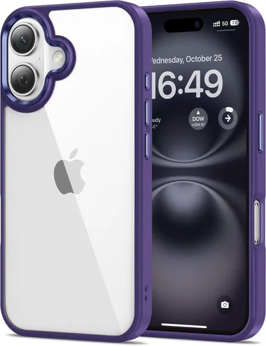 Miniatura 121 de HOOMIL Funda para iPhone 7 Plus/iPhone 8 Plus de 5.5 pulgadas, no amarillea, protección contra caídas, cubierta trasera dura transparente