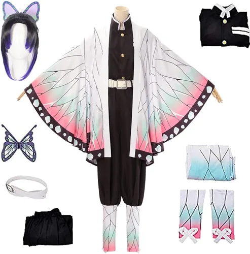 Miniatura 7 de Disfraz de anime para mujer, traje completo de Kochou para fiesta de Halloween