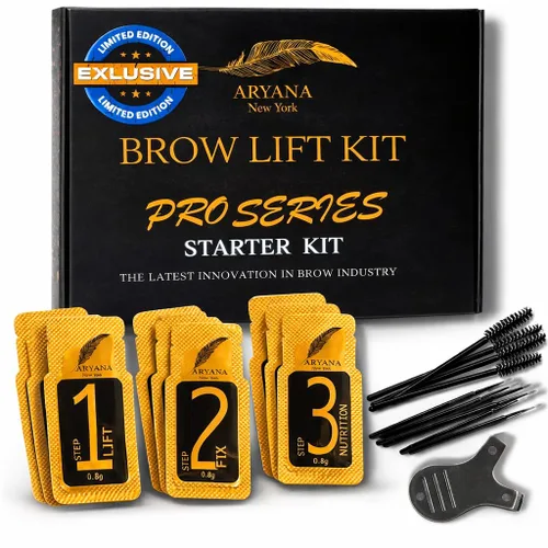ARYANA NEW YORK Kit de laminación de cejas - Kit de elevación de cejas Serie Profesional - Kit de inicio