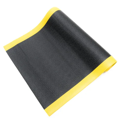 Miniatura 5 de Bertech - Alfombrilla de espuma de vinilo antifatiga, 3 pies de ancho x 3 pies de largo x 3/8 pulgadas de grosor, patrón texturizado