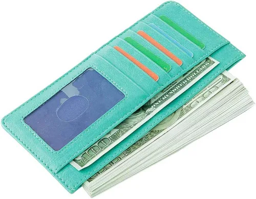 Miniatura 5 de XEYOU Women's Credit Card Wallet Slim Long Zipper Pocket Purse for Coin, Receipt Multi-function Card Wallet for Ladies
